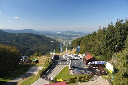 Horní stanice lanovky na Pustevnách