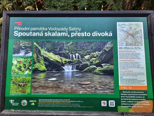 Přírodní památka Vodopády Satiny