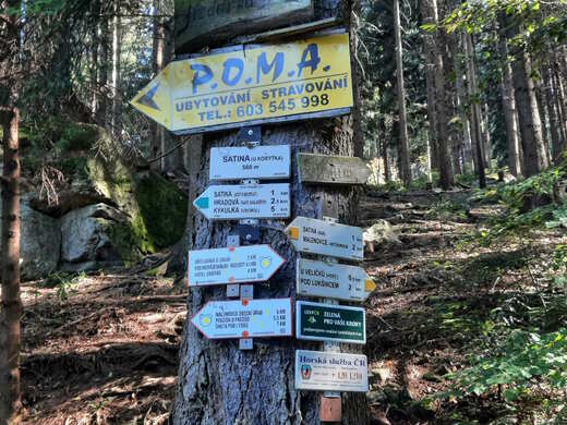Rozcestník Satina U Korýtka