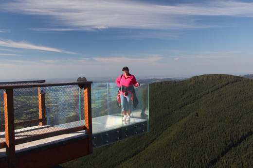 Skleněný skywalk na Stezce Valaška